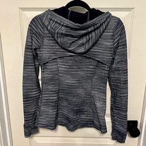 Lululemon Hooded Define Jacket *Nulu Heathered Black / White